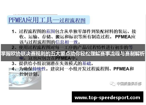 掌握欧协联决赛规则的五大要点助你轻松理解赛事流程与赛制解析